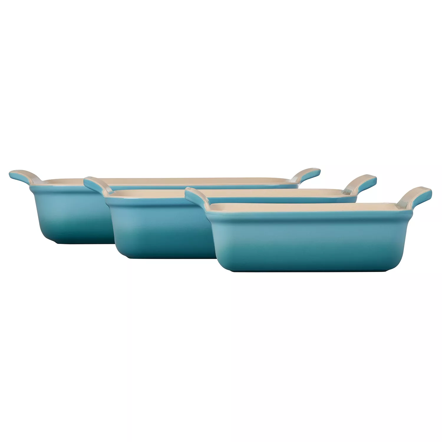 Le Creuset Heritage Stoneware Rectangular Bakers, Set of 3