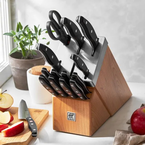 Zwilling Twin Signature 15-Piece Self-Sharpening Knife Block Set