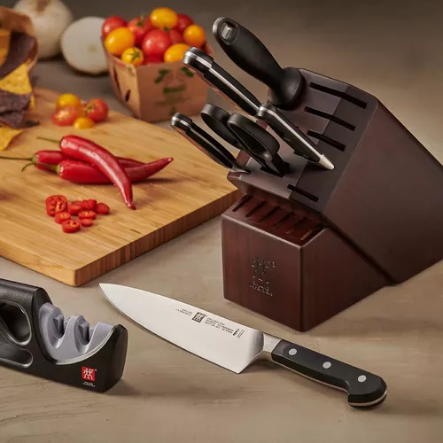Zwilling Pro 7-Piece Block Set with Bonus Sharpener