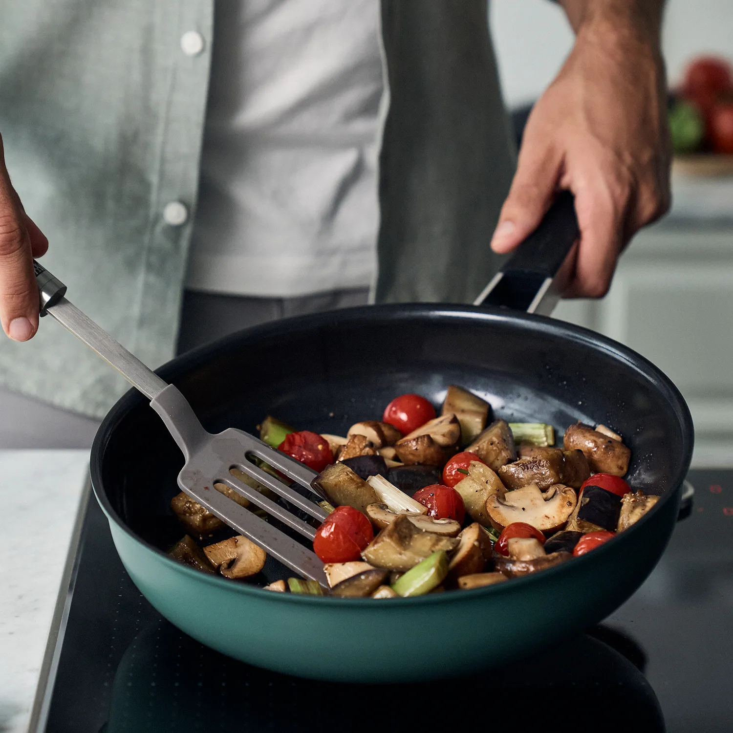 Zwilling Pure Stainless Steel Ceramic Nonstick Skillet, 11"