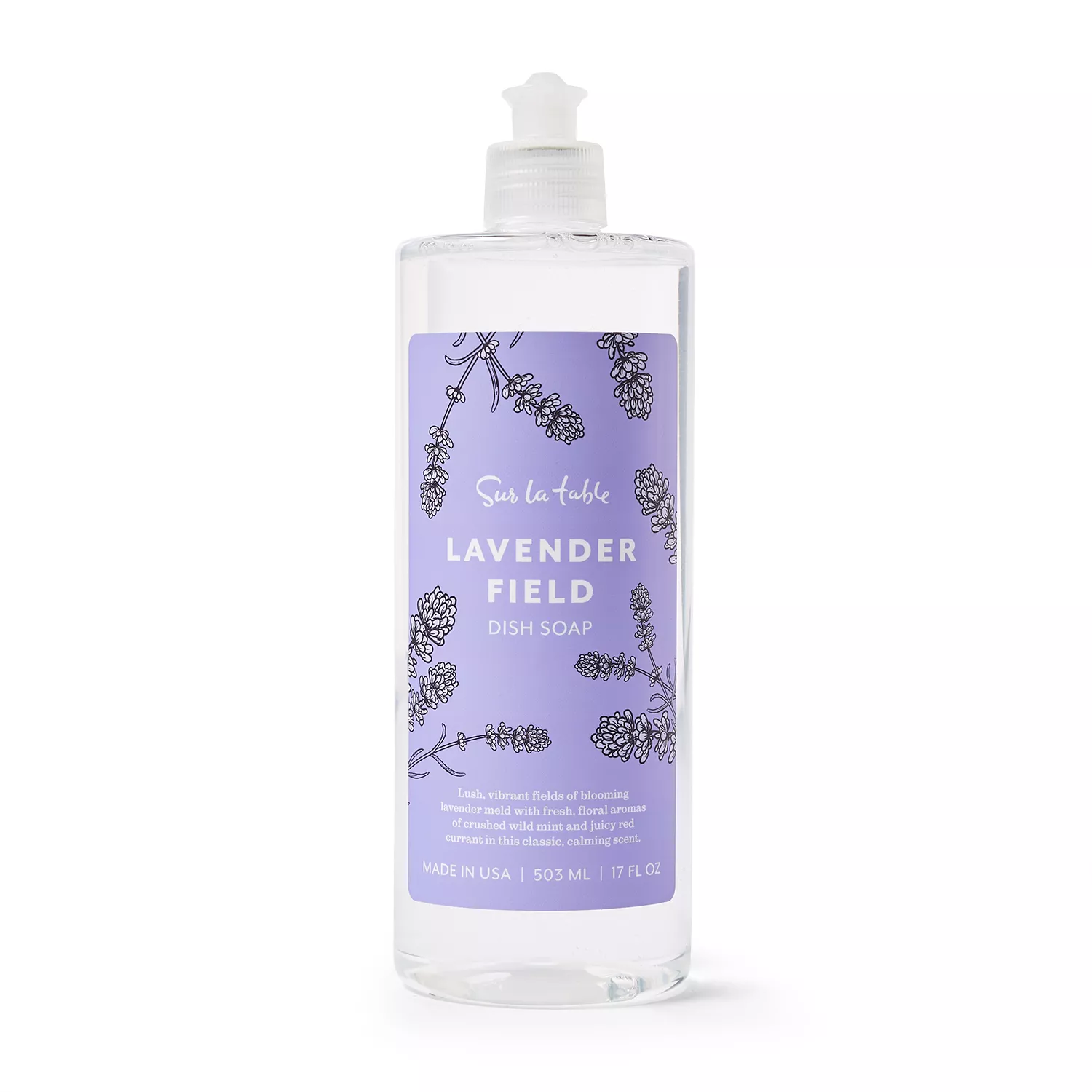Sur La Table Lavender Field Dish Soap, 17 oz.