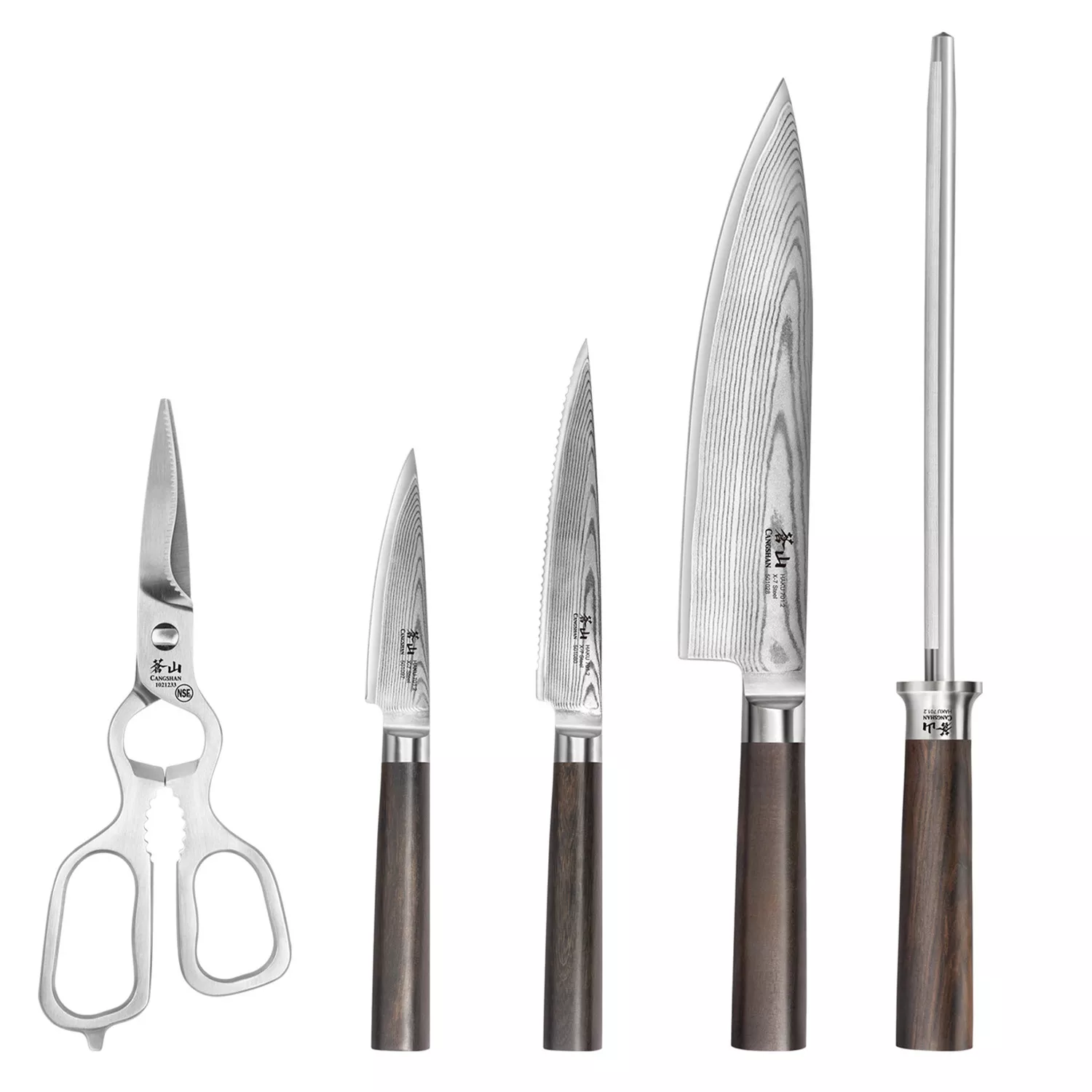Cangshan Haku 6-Piece Knife Block Set