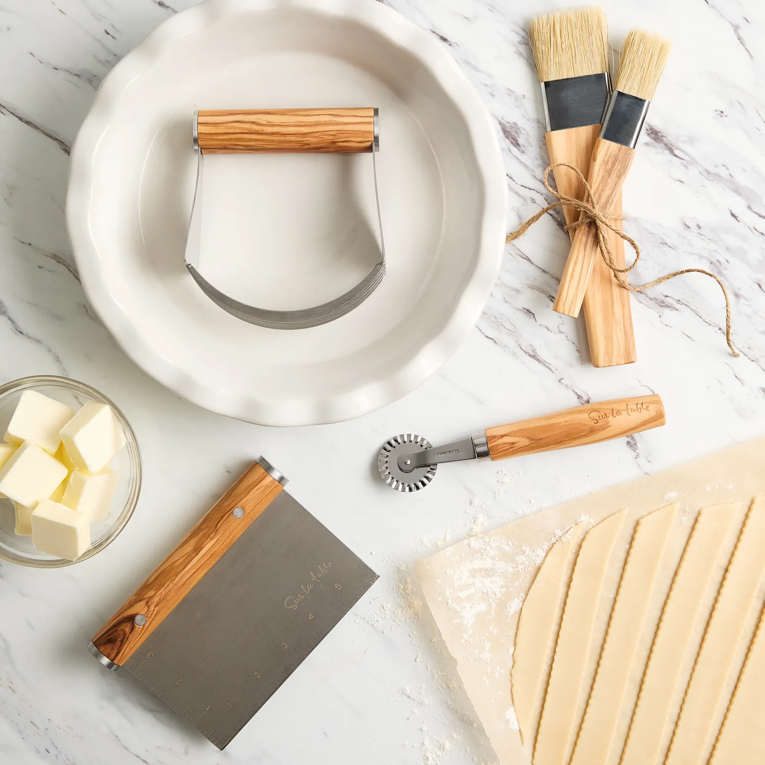 Sur La Table Olivewood Pastry Brush