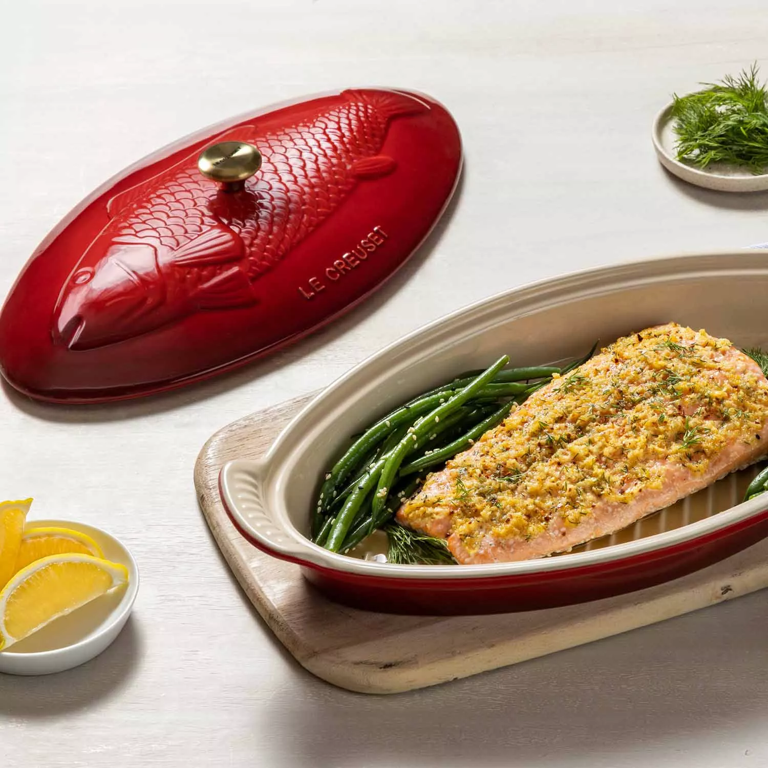 Le Creuset Oval Fish Baker with Lid