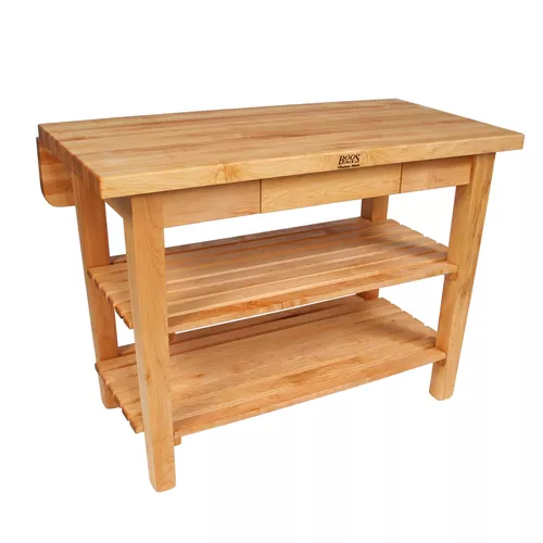 John Boos Maple Edge-Grain 1.5" Thick Kitchen Island Butcher Block Tables