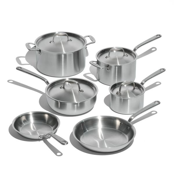 Made In Stainless Clad 10-Piece Cookware Set