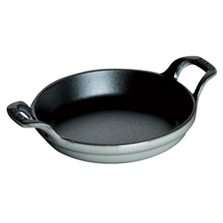 Staub Graphite Roasting Dish, 8 oz. This Staub cast iron mini round dish is perfect for baking individual recipes