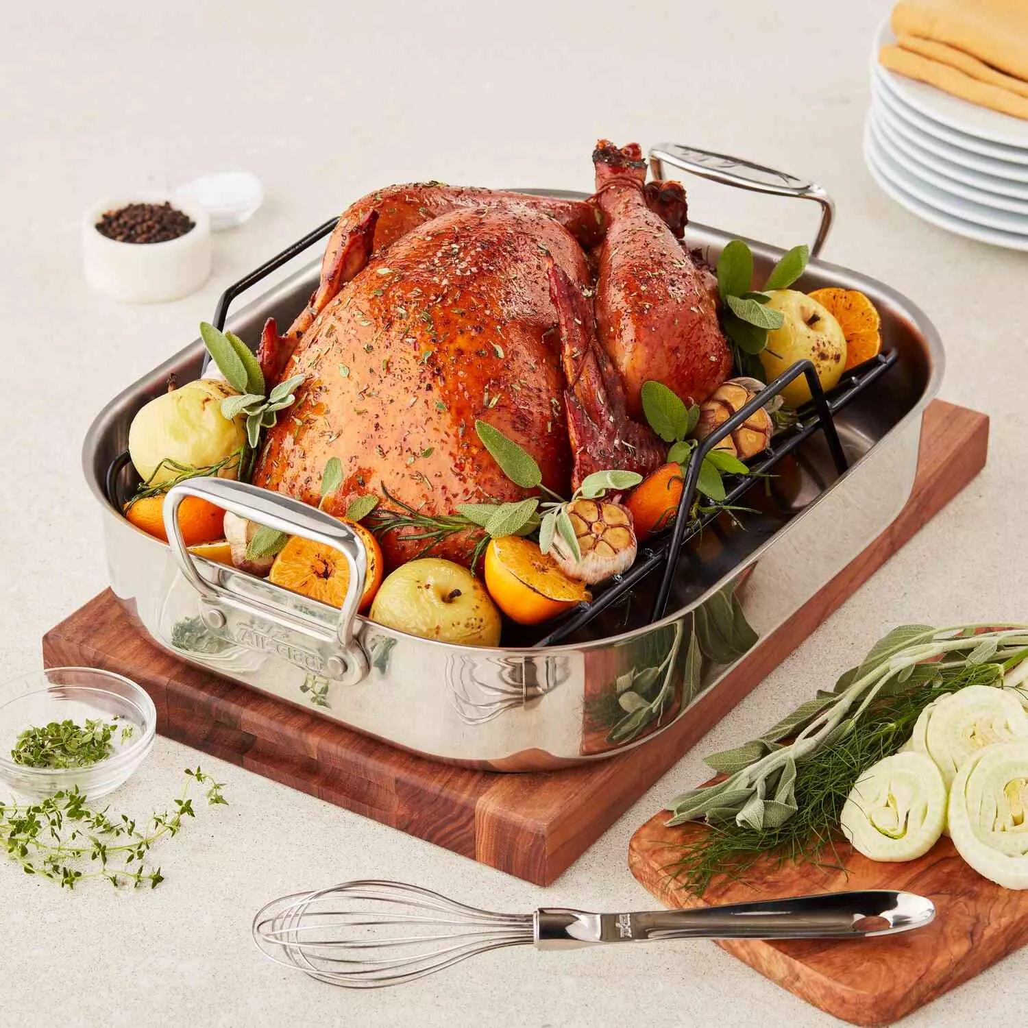 All-Clad Stainless Steel Roasting Pan with Nonstick Rack