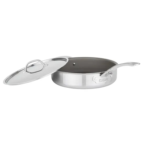Viking PureGlide Pro 3-Ply Sauté Pan with Glass Lid, 4.5 qt.