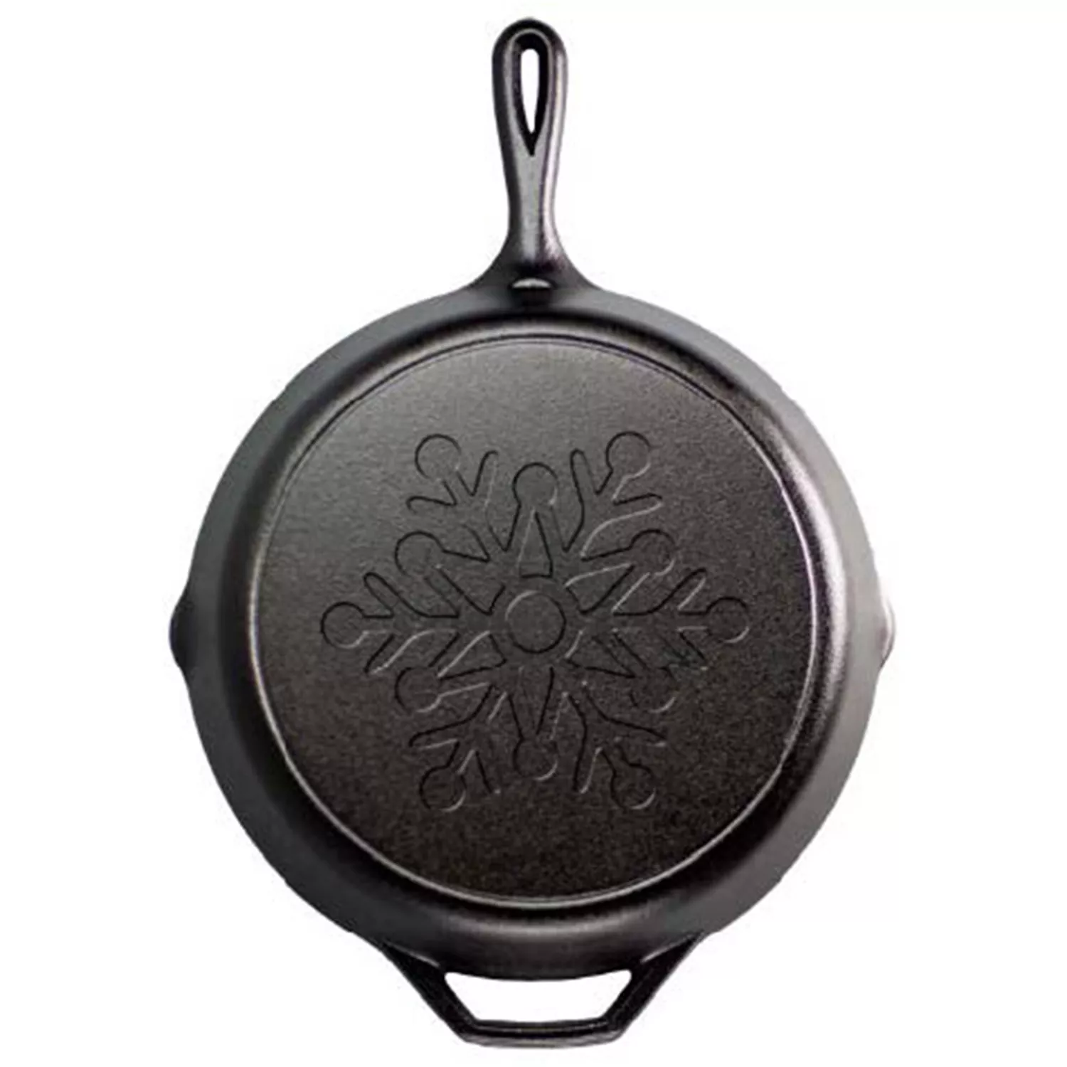 Lodge Seasoned Cast Iron Snowflake Skillet, 12"