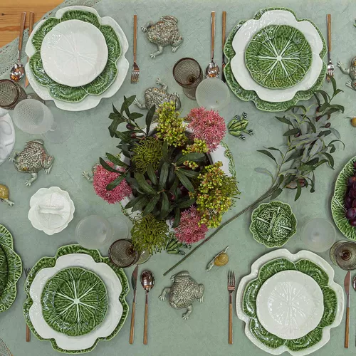 Bordallo Pinheiro Cabbage Beige Charger Plate