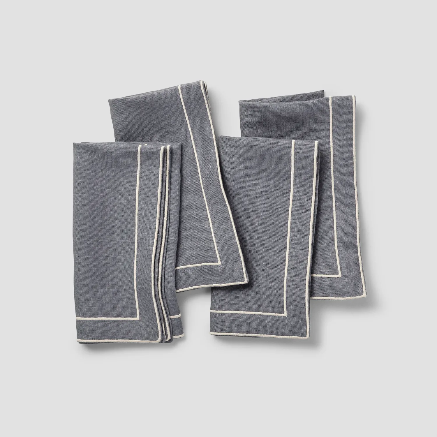 Sur La Table Pencil Edge Linen Napkins, Set of 4