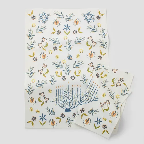 Sur la table Hanukkah Towels, Set of 2