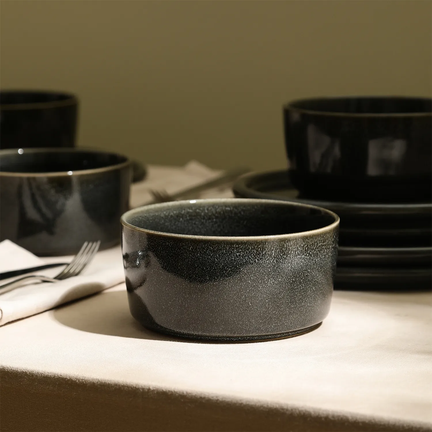 Stone Lain Eden Stoneware 12-Piece Dinnerware Set