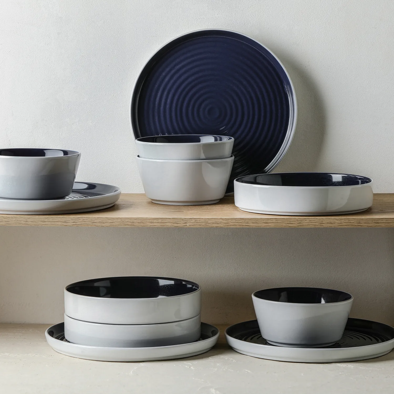 Stone Lain Elica Stoneware 12-Piece Dinnerware Set