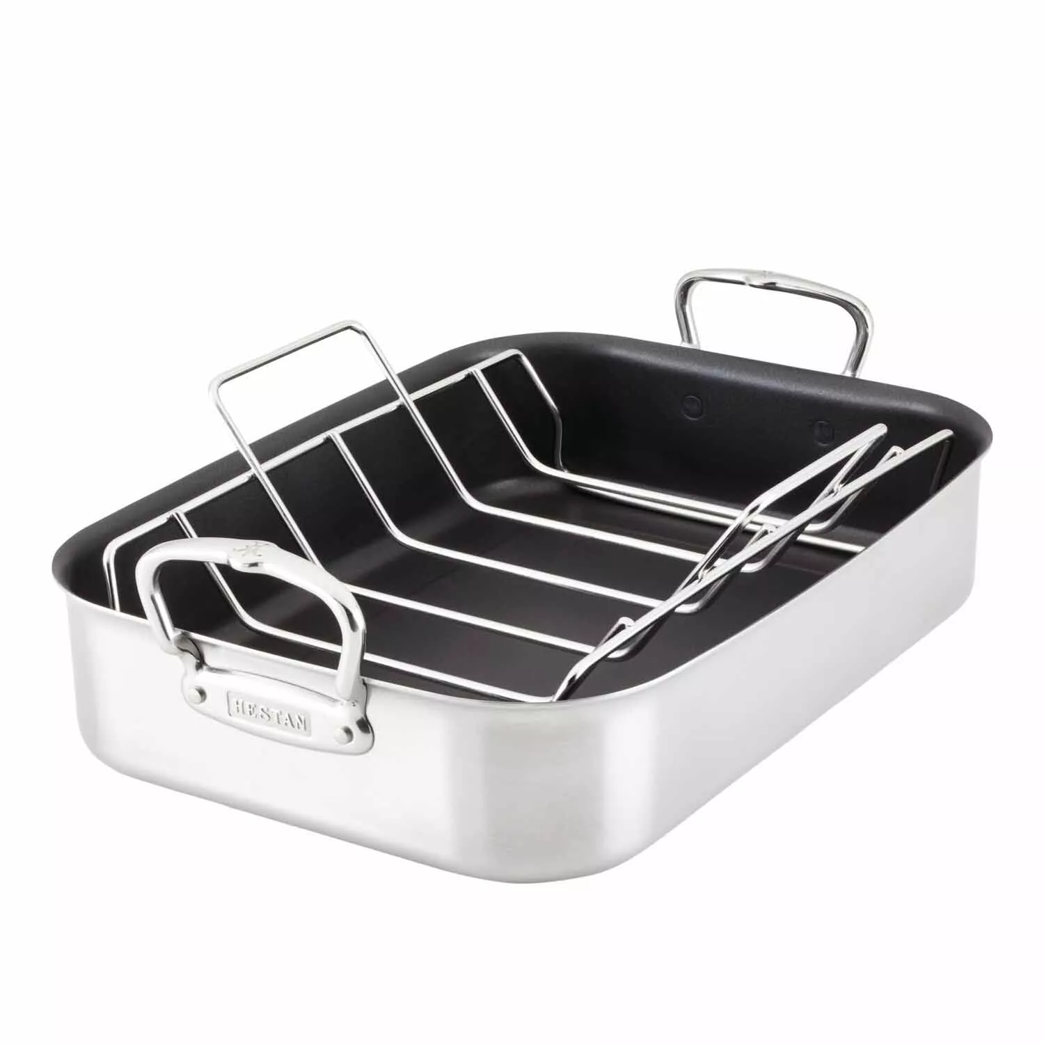 Hestan Provisions Stainless Steel Nonstick Roaster with Rack