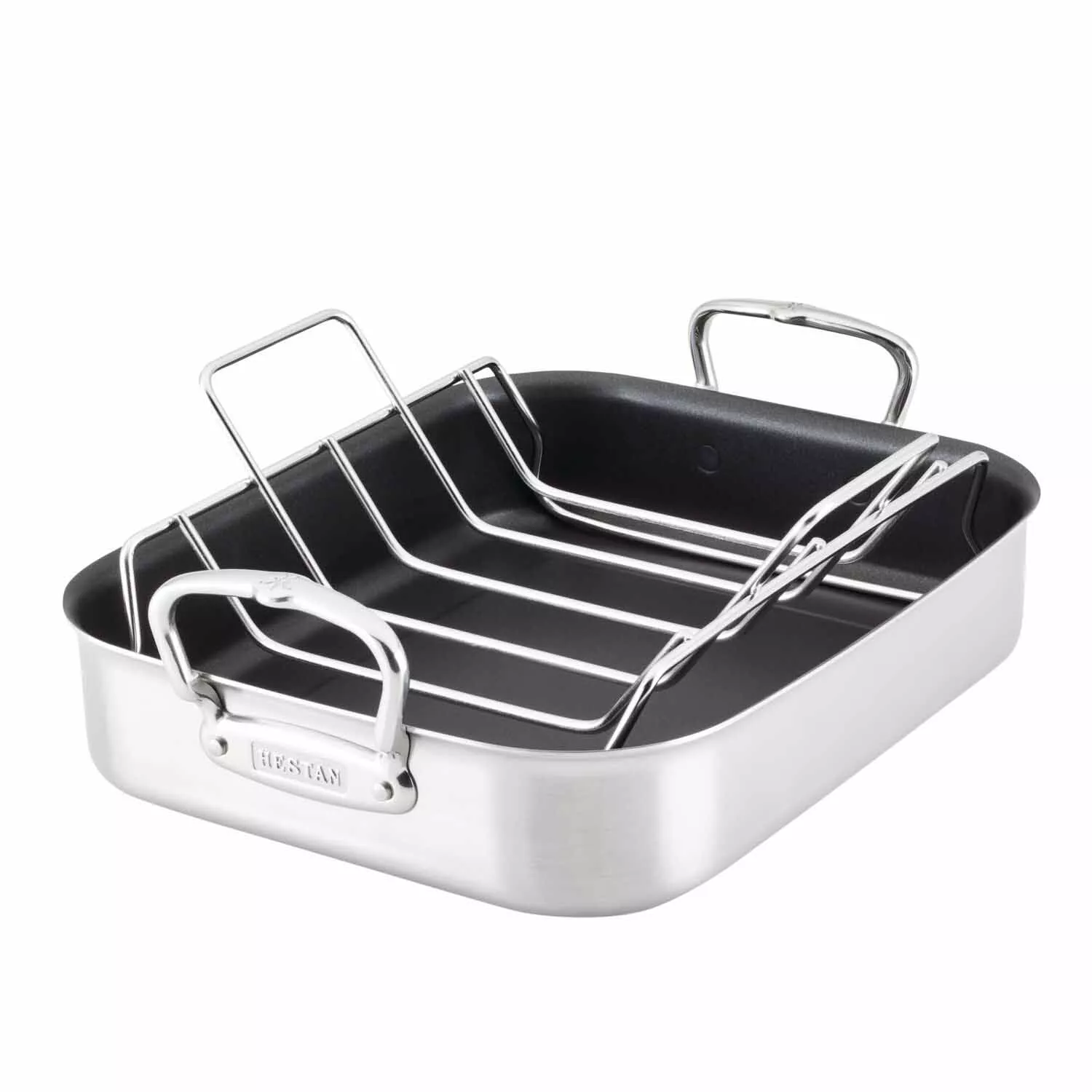 Hestan Provisions Stainless Steel Nonstick Roaster with Rack Sur