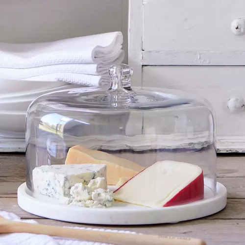 Sur La Table Marble and Glass Cloche