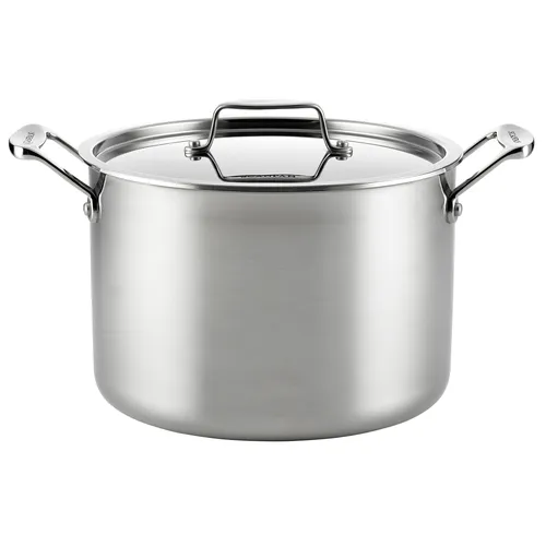Scanpan Fusion 5 Stainless Steel Stockpot with Lid, 8 qt.