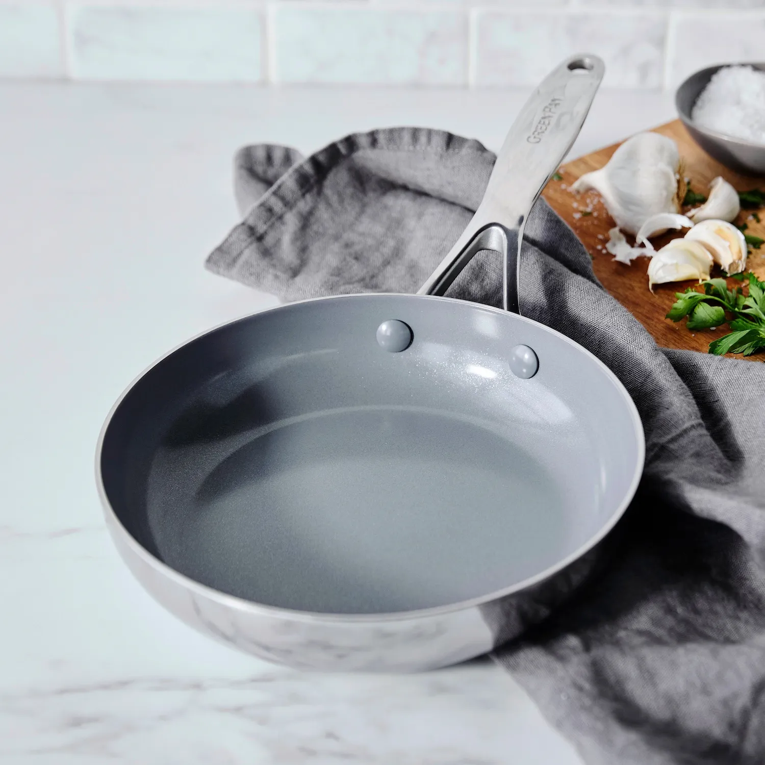 GreenPan Stainless Steel Valencia Pro Ceramic Nonstick Skillet