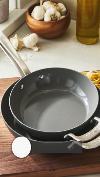 All-Clad HA1 Ceramic Nonstick Set of 2 Skillets, 8.5" & 10.5"