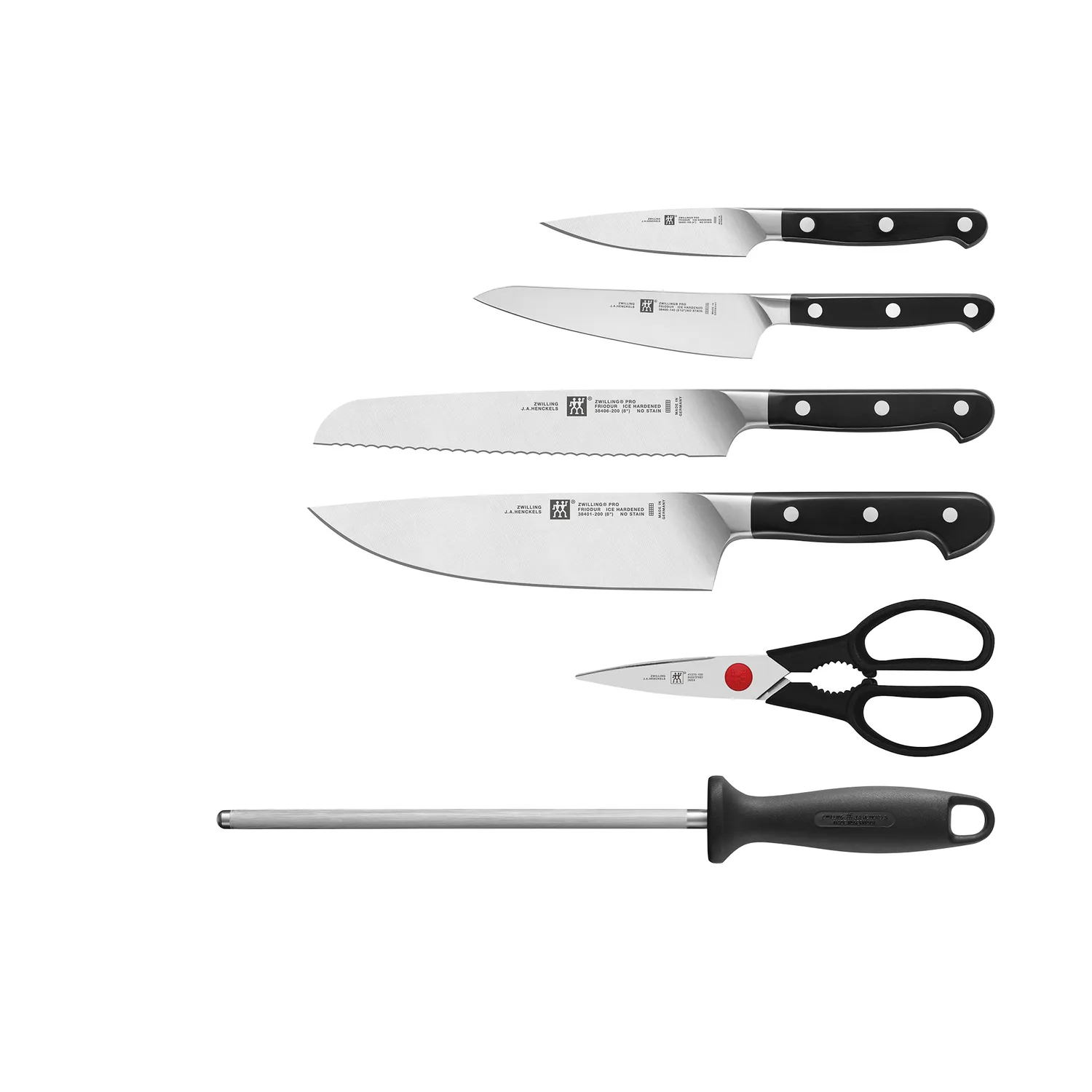 Zwilling Pro 7-Piece Black Block Knife Set