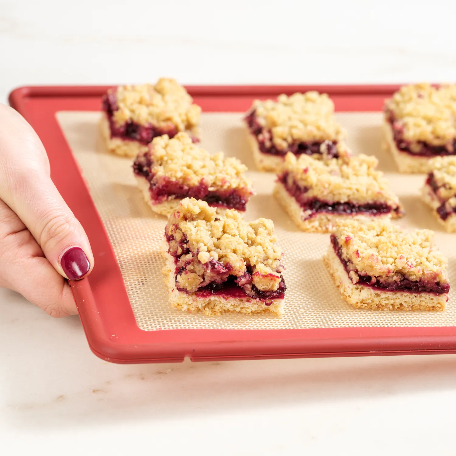 NoStik Edged Reinforced Silicone Half-Sheet Baking Mat