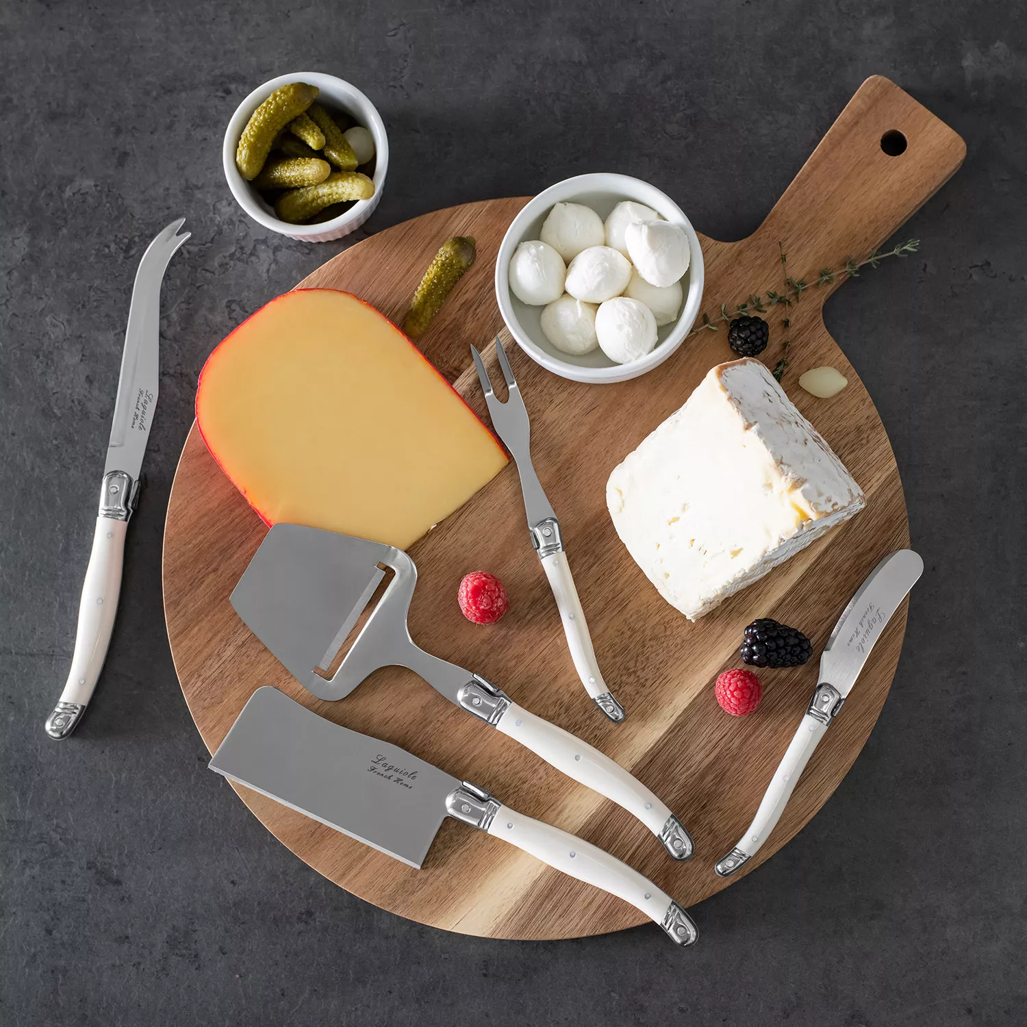  French Home Laguiole 5-Piece Cheese Knife Set