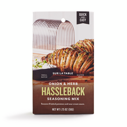 Sur La Table Roasted Onion and Chive Hasselback Potato BBQ Tent