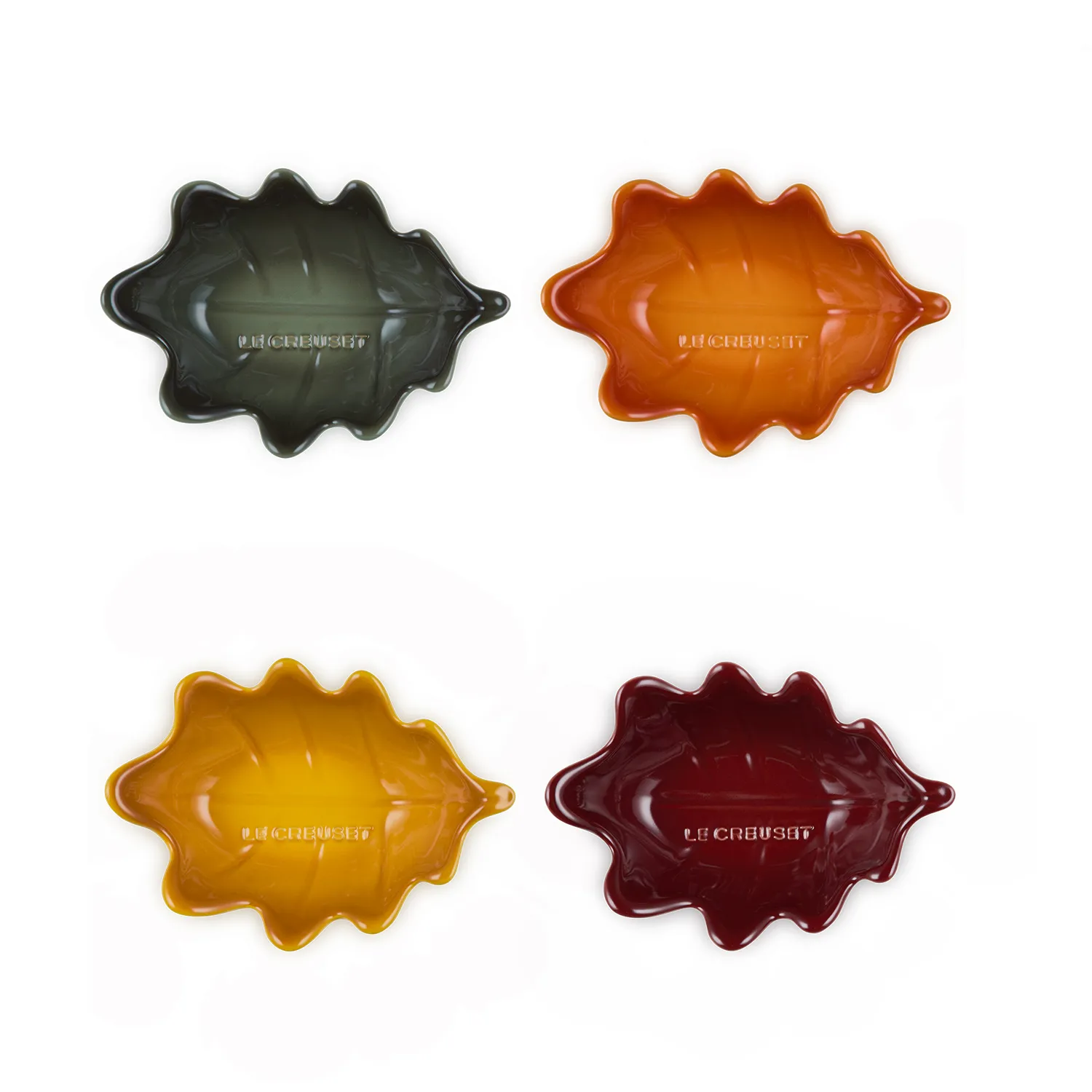 Le Creuset Oak Leaf Mini Bowls, Set of 4
