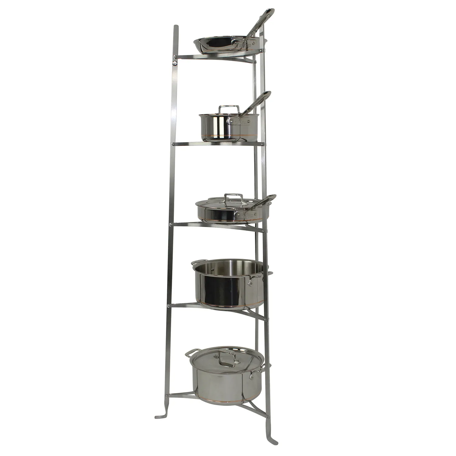 Enclume Classic Hammered Steel 5-Tier Cookware Stand