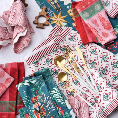 Sur La Table Nutcracker Floral Napkins, Set of 4