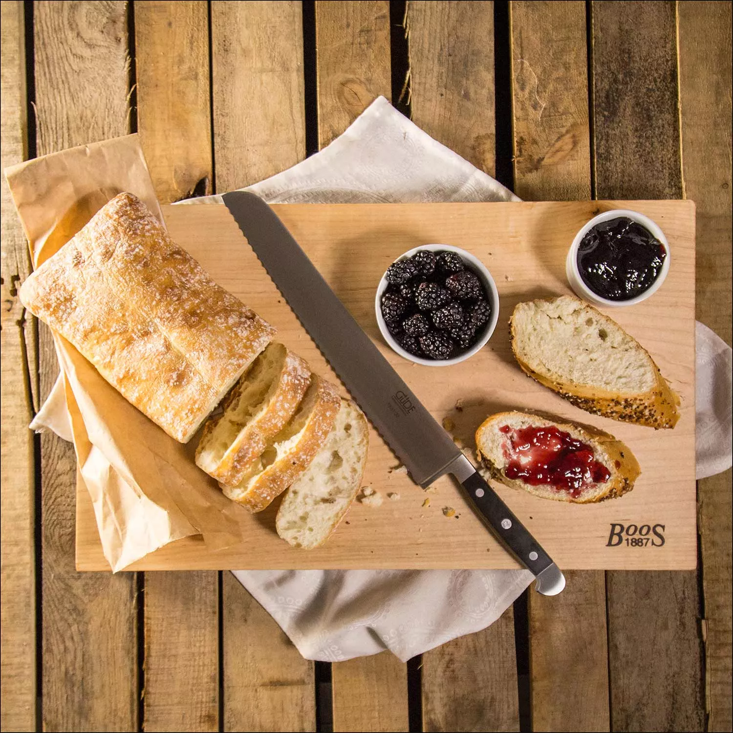 John Boos Maple Edge-Grain Cutting Boards, 1.75" Thick