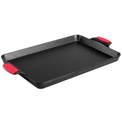 Lodge Cast Iron Baking Pan with Silicone Handles, 15.5&#34; x 10.5&#34;