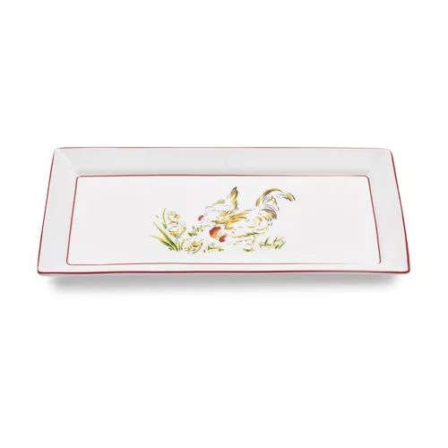 Farmhouse Rectangular Platter, 6.7" x 13.5"