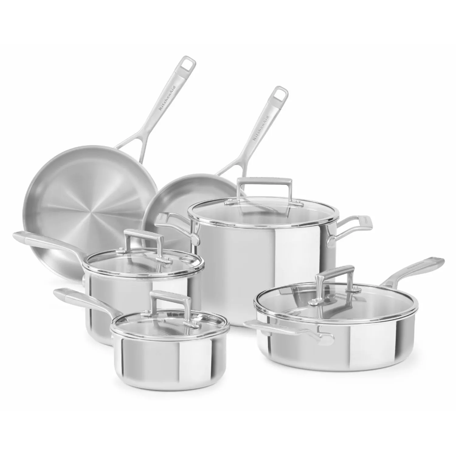 KitchenAid&#174; Tri-Ply Stainless Steel 10-Piece Set