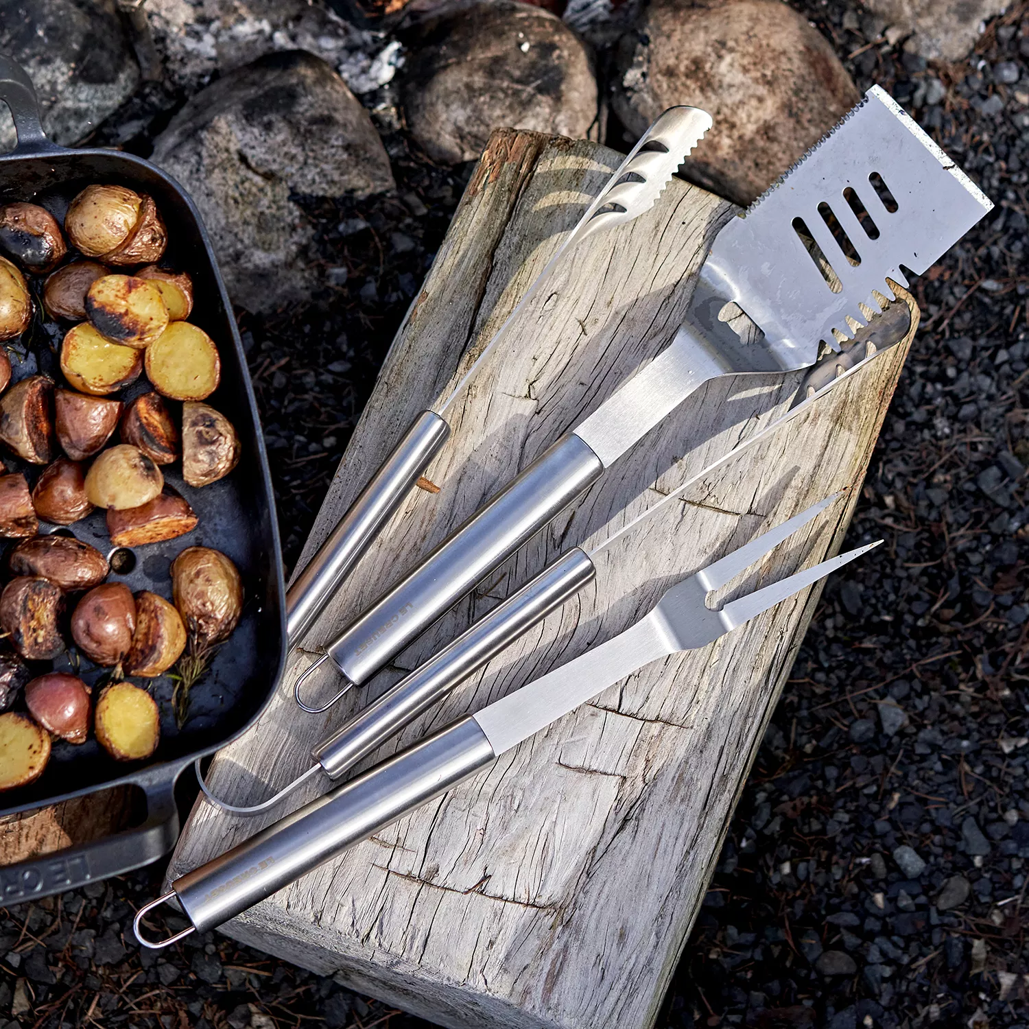 Le Creuset 3-Piece Alpine BBQ Tool Set