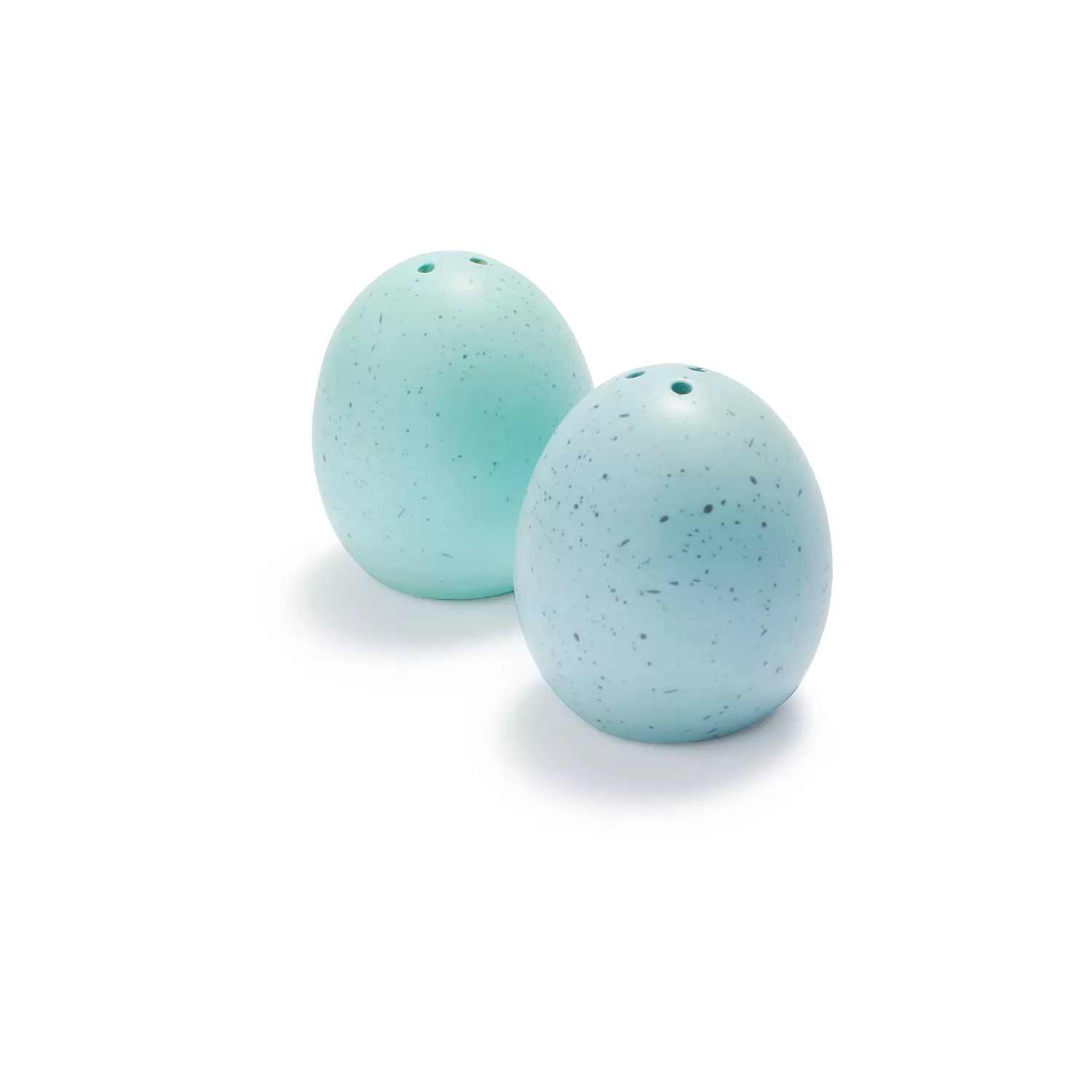 Robin&#8217;s Egg Earthenware Salt and Pepper Shakers