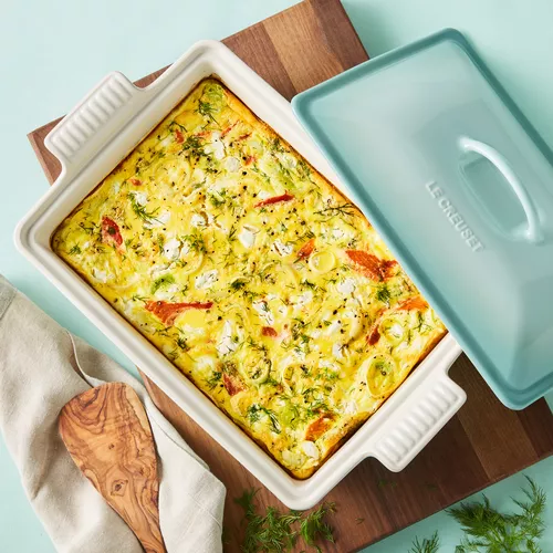 Goat Cheese and Melted Leek Frittata