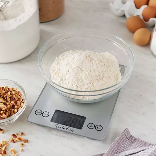 Sur La Table 15-lb. Digital Glass Scale, Gray