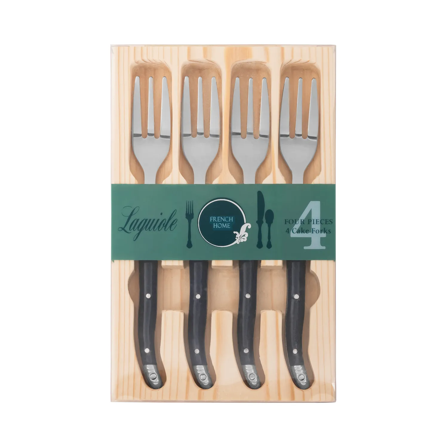 French Home Laguiole Cake Forks, Set of 4