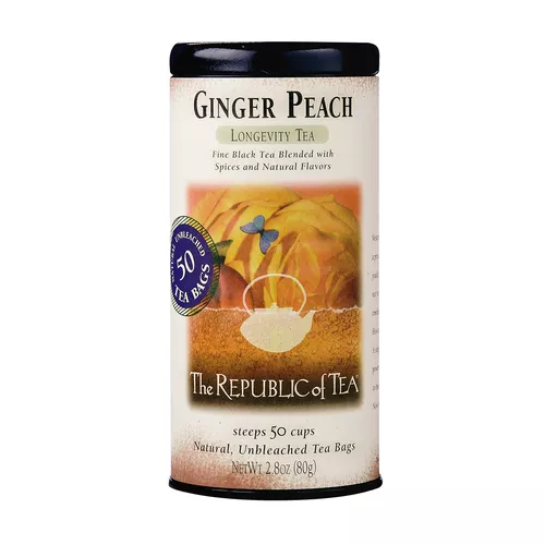 The Republic of Tea Ginger Peach Longevity Tea