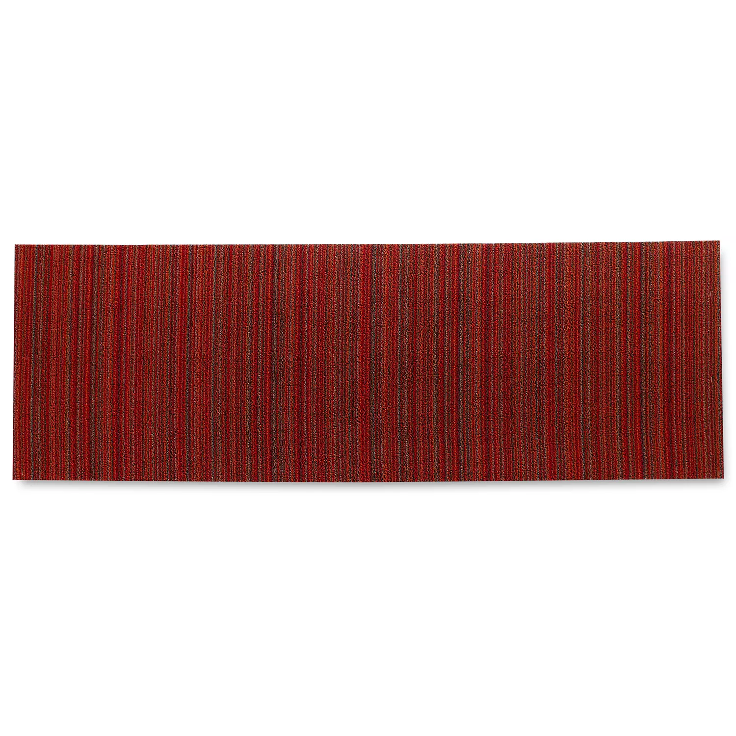 Chilewich Skinny Stripe Shag Mat, Orange