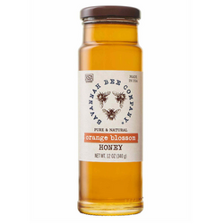 Savannah Bee Company Orange Blossom Honey, 12 oz.  Orange blossom has nice light citrus notes as well as a sugary almost flowery aroma very nice body all around