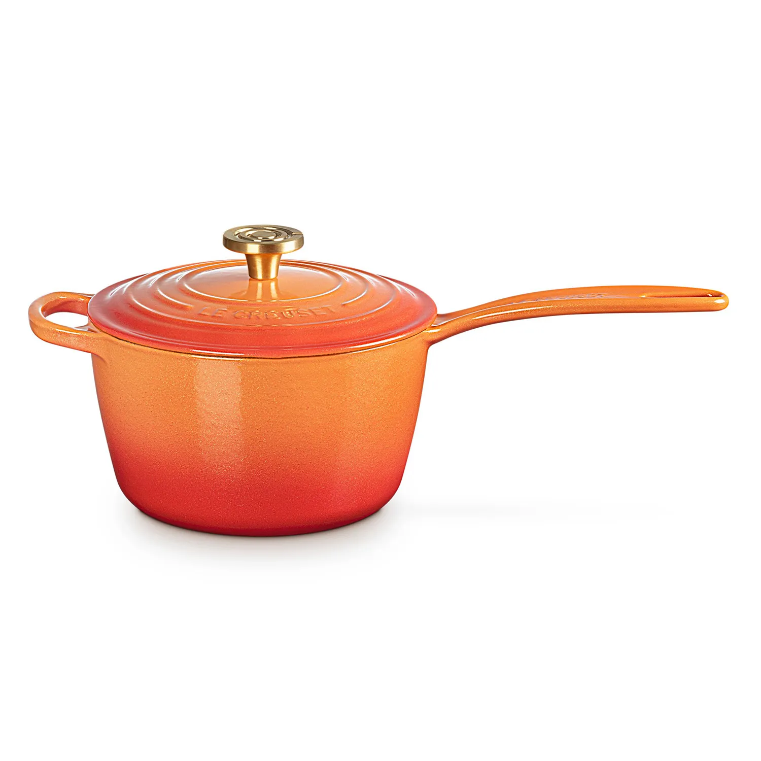 Le Creuset Signature Flamme Dorée Saucepan, 2.25 qt.