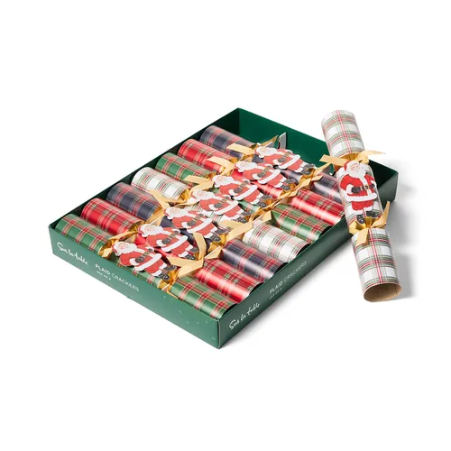 Sur la table Plaid Crackers, Set of 8