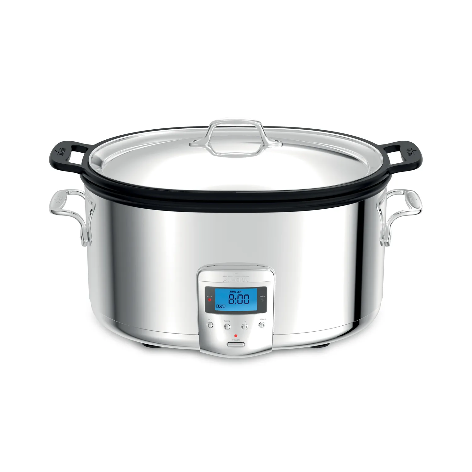 All Clad Stainless Steel Digital Slow Cooker, Nonstick Ceramic Coating, 7 qt.