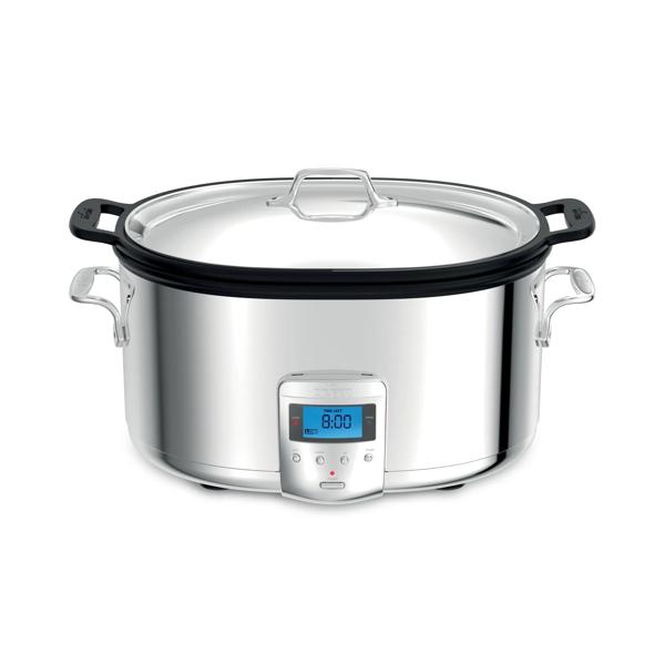 All Clad Stainless Steel Digital Slow Cooker, Nonstick Ceramic Coating, 7 qt.