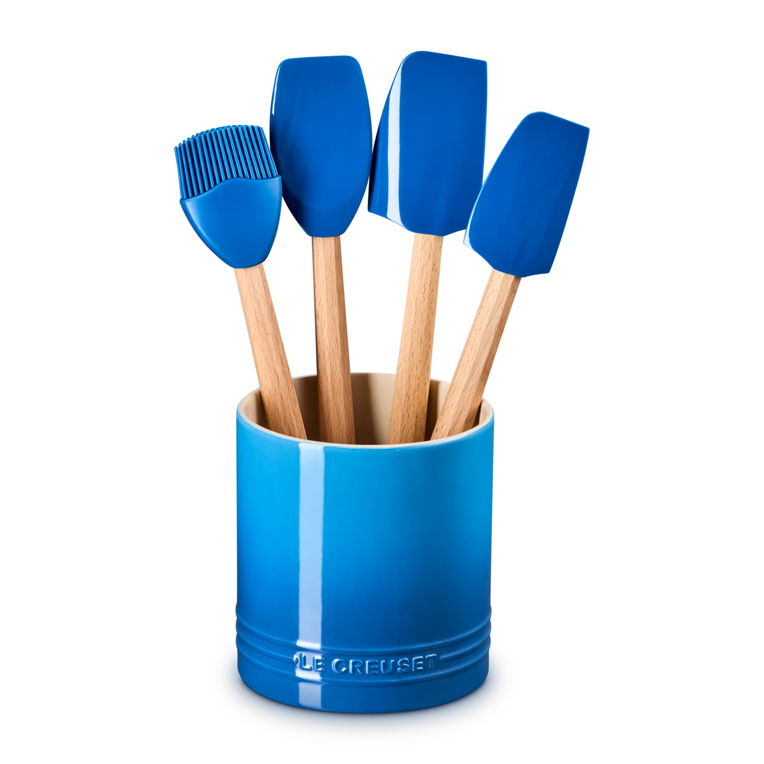 Le Creuset Peche 5-Piece Crock & Tool Set