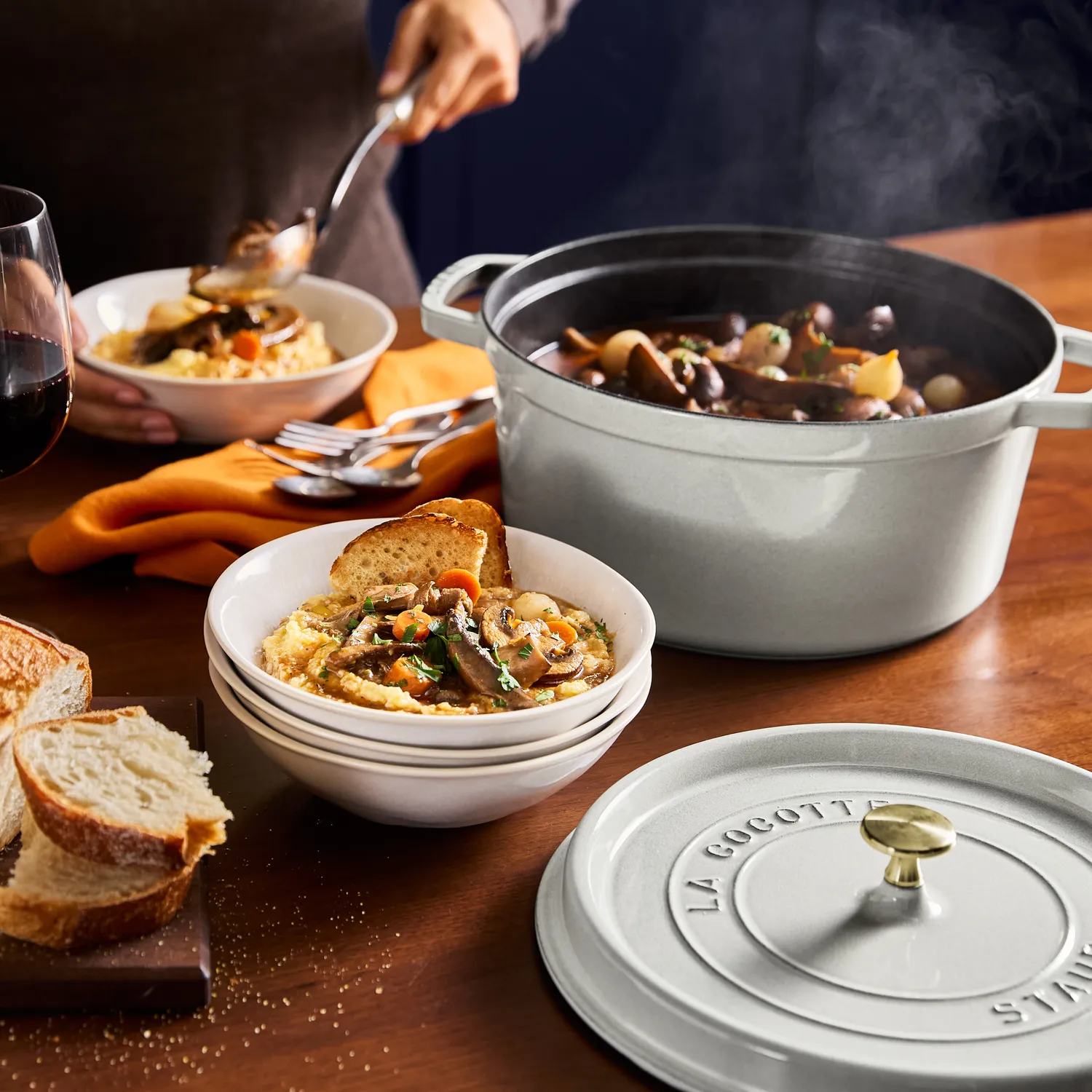 Staub Round Dutch Oven, 7 qt.